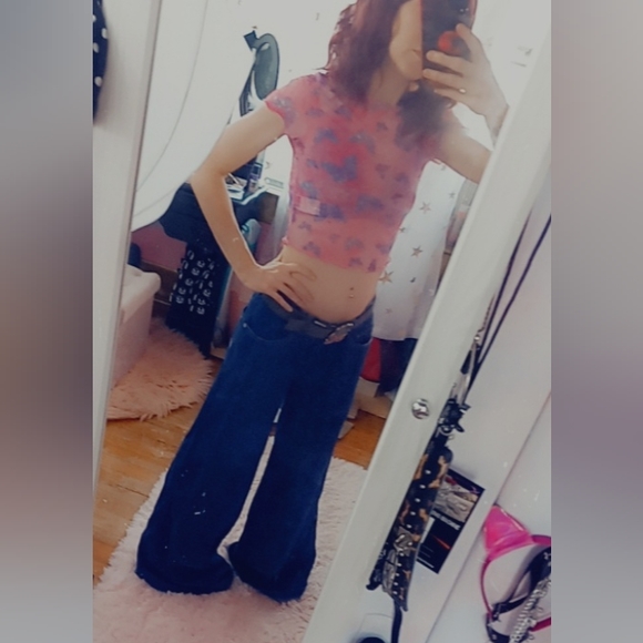 Kik Wear × Kik Girl y2k super wideleg skater jeans w/big pockets! Taking offers! - Picture 13 of 16